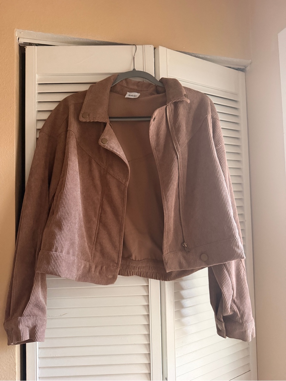 Laine Brown Cropped Corduroy Jacket